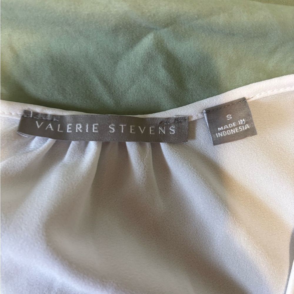 Valerie Stevens, Women’s 3/4 Sleeve Blouse, white, Size Small - Picture 5 of 10